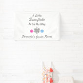 途中で少し雪の結晶 横断幕 (インサイチュ)