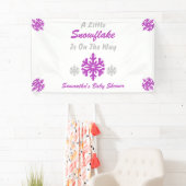 途中で少し雪の結晶 横断幕 (インサイチュ)