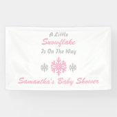 途中で少し雪の結晶 横断幕 (横)