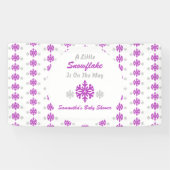 途中で少し雪の結晶 横断幕 (横)