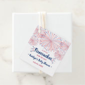 途中で爆竹を！7月4日の赤ちゃんシャワー フェイバータグ (インサイチュ)