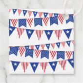 途中で爆竹を！7月4日の赤ちゃんシャワー フェイバータグ (裏面)