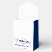 途中で爆竹を!7月4日の赤ちゃんシャワー フェイバーボックス (オープン)