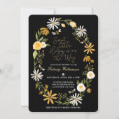 途中で甘い小さな蜂蜜 | Bee Baby Shower 招待状 (正面)