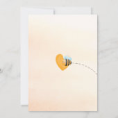 途中で赤ちゃんシャワー蜂蜜を行くママ 招待状 (裏面)