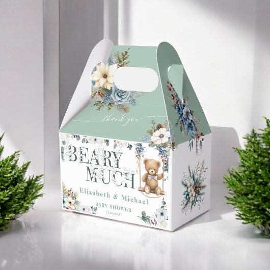 途中で青い花のセージ緑のシャワーを負担 フェイバーボックス