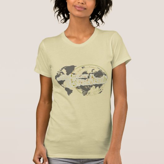 途中でl'aventureのフランスのな女性Tシャツを注いで下さい Tシャツ (正面)