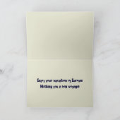 途中でl'aventureの休暇のヨーロッパカードを注いで下さい カード (内部)