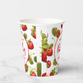 途中のイチゴのベリー甘い赤ちゃんシャワー 紙コップ (右)