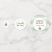 途中のテーブルに小さな芽が出る コンフェッティ (正面)