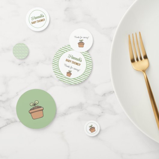 途中のテーブルに小さな芽が出る コンフェッティ (グループ)