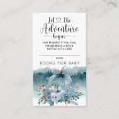 途中のリトルカボチャ青い本のベビー エンクロージャーカード (正面)