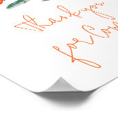 途中の小さなかわいこちゃんオレンジありがとう'来s ポスター (角)