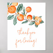 途中の小さなかわいこちゃんオレンジありがとう'来s ポスター (正面)