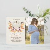 途中の小さなカボチャの夕立写真  招待状 (スタンド正面)