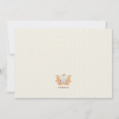 途中の小さなカボチャの夕立写真  招待状 (裏面)