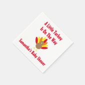 途中の小さな七面鳥 スタンダードカクテルナプキン (角)