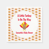 途中の小さな七面鳥 スタンダードカクテルナプキン (正面)