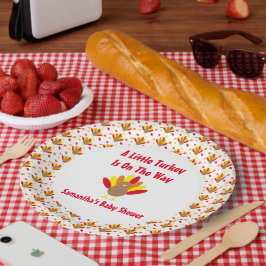 途中の小さな七面鳥 ペーパープレート