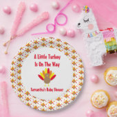 途中の小さな七面鳥 ペーパープレート (パーティー)