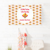 途中の小さな七面鳥 横断幕 (インサイチュ)