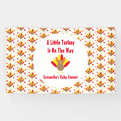 途中の小さな七面鳥 横断幕 (横)