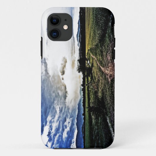 途中の田んぼだ Case-Mate iPhoneケース (裏面)