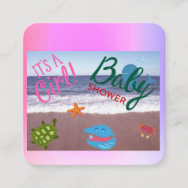 途中の赤ん坊の女の子：海冒険 エンクロージャーカード