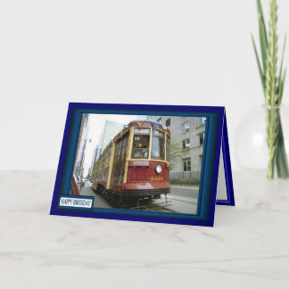 途中の路面電車 カード