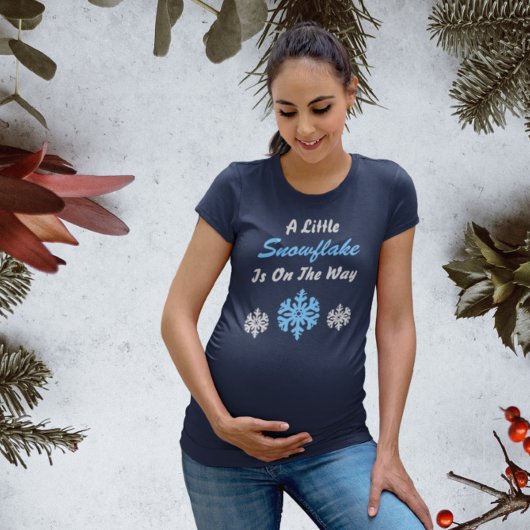 途中のTシャツの小さなスノーフレーク Tシャツ