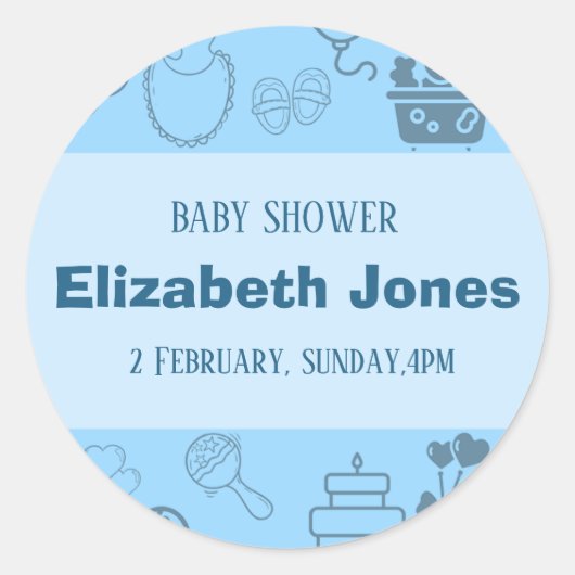 「途中祝で小さな王子に合流しよう ラウンドシール (正面)