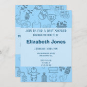 「途中祝で小さな王子に合流しよう 招待状 (正面/裏面)