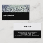 途中 – ガラス上の水滴01 名刺 (正面/裏面)