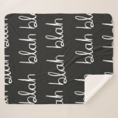 途切れないパターンです。  シェルパブランケット (正面(横))