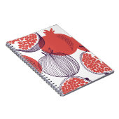 途切れないファッションパターンのザクロ果実、ハル ノートブック (右側)