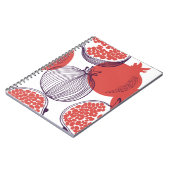 途切れないファッションパターンのザクロ果実、ハル ノートブック (左側)