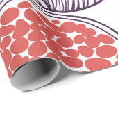 途切れないファッションパターンのザクロ果実、ハル ラッピングペーパー (ロールコーナー)