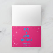 途方もないスーパーヒーロー誕生日素晴らしギフトカード カード (内部)