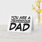 途方もないパパトランプ父の日札 カード (黄色い花)