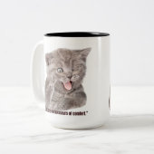 途方もない猫 ツートーンマグカップ (正面左)