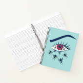 這うア風変わりリを持つ気味の悪い赤目画 ノートブック (内部)