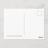 這うア風変わりリを持つ気味の悪い赤目画 ポストカード (裏面)