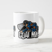 這う炭鉱夫 ジャンボコーヒーマグカップ (正面右)