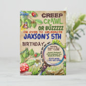 這う、這う、またはブンブン少年バグ誕生日パーティー 招待状 (スタンド正面)