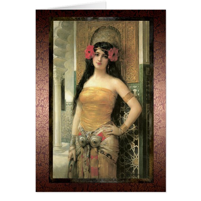 通うエキゾチックな美しいカード (正面)