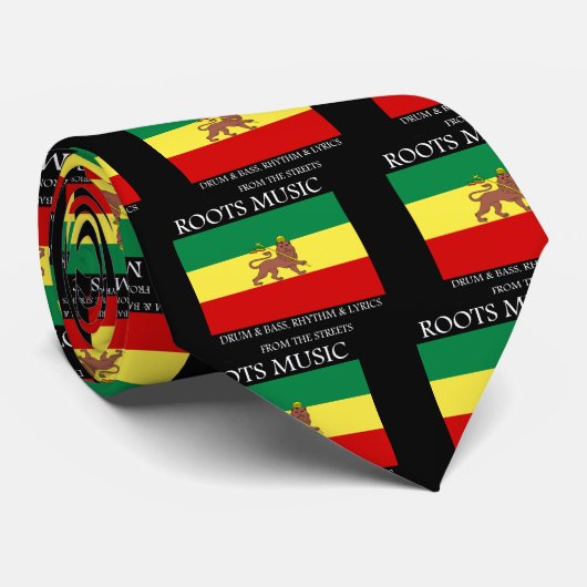 通りからの根音楽レゲエのゲットー音楽 ネクタイ (ロール)