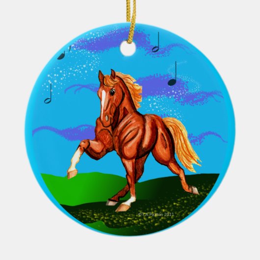 通りがかりのTenneseeの歩行者のオーナメントへのRockin セラミックオーナメント (正面)