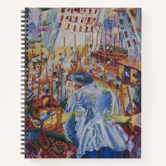 通りが家に入る - ウンベルト・ボッチョーニ ノートブック (正面)