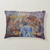 通りが家に入る – Umberto Boccioni アクセントクッション (裏面)