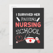 通りすがりの看護生き延び学校での看護生活 インビテーションポストカード (正面/裏面)